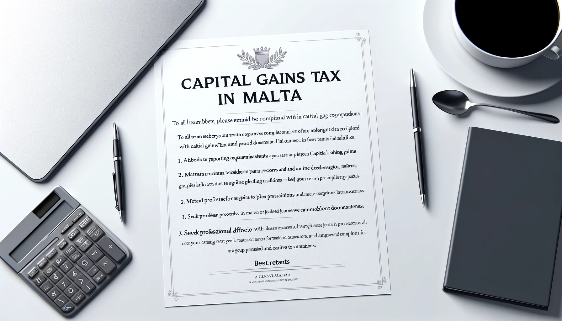 Capital Gains Tax in Malta